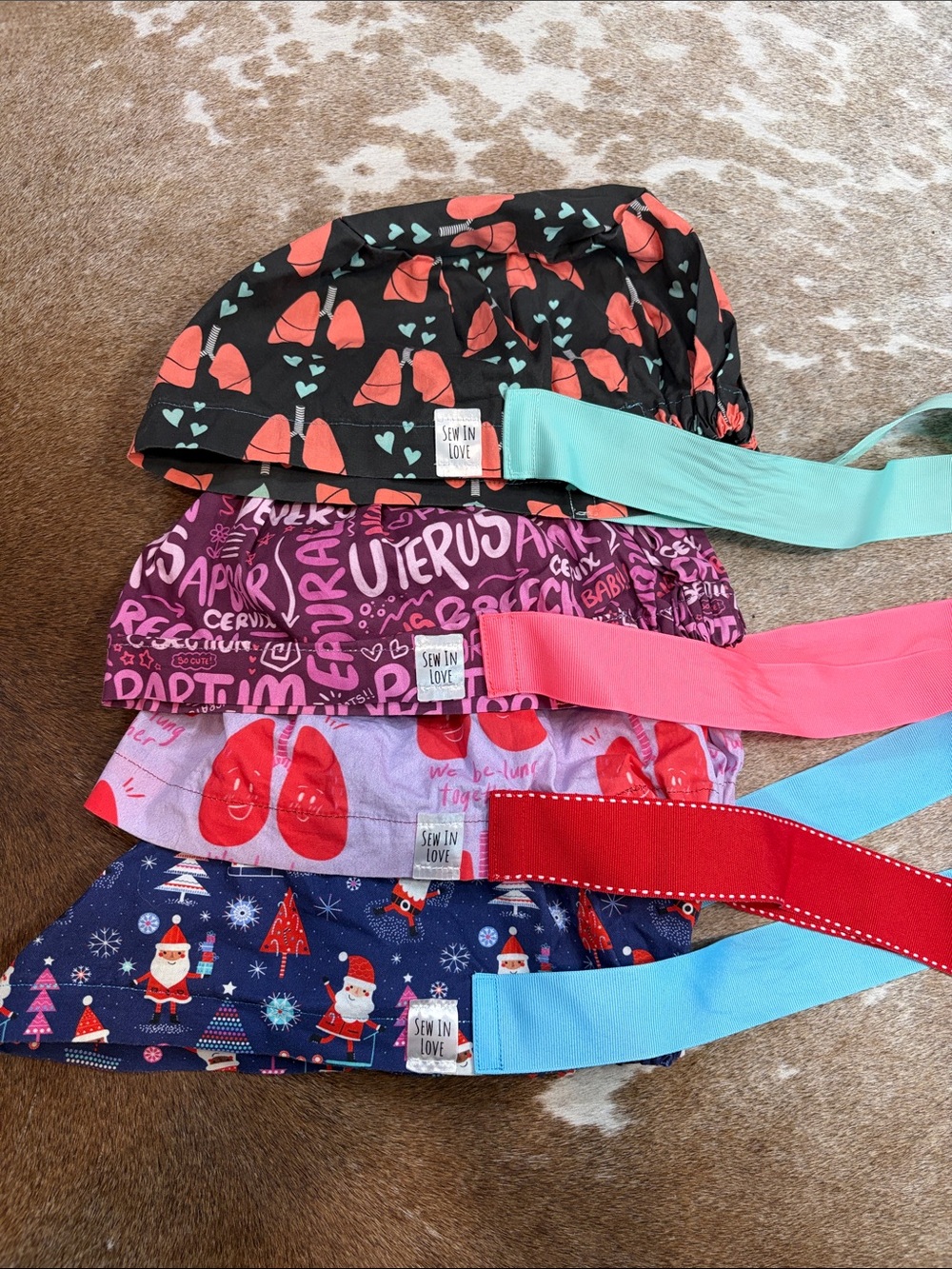 Sew In Love Scrub Caps - Assorted Patterns (4)